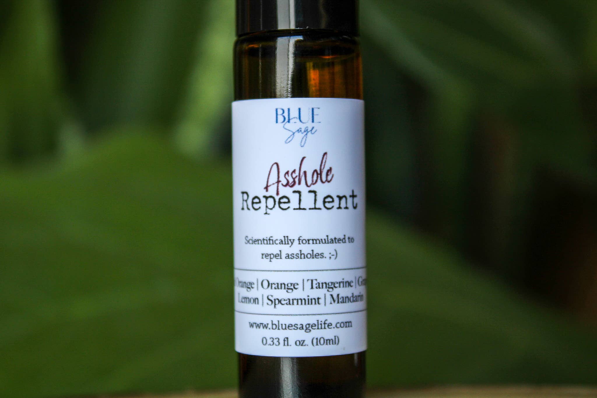 "Asshole Repellent" Essential Oil Aromatherapy Roller - By Blue Sage