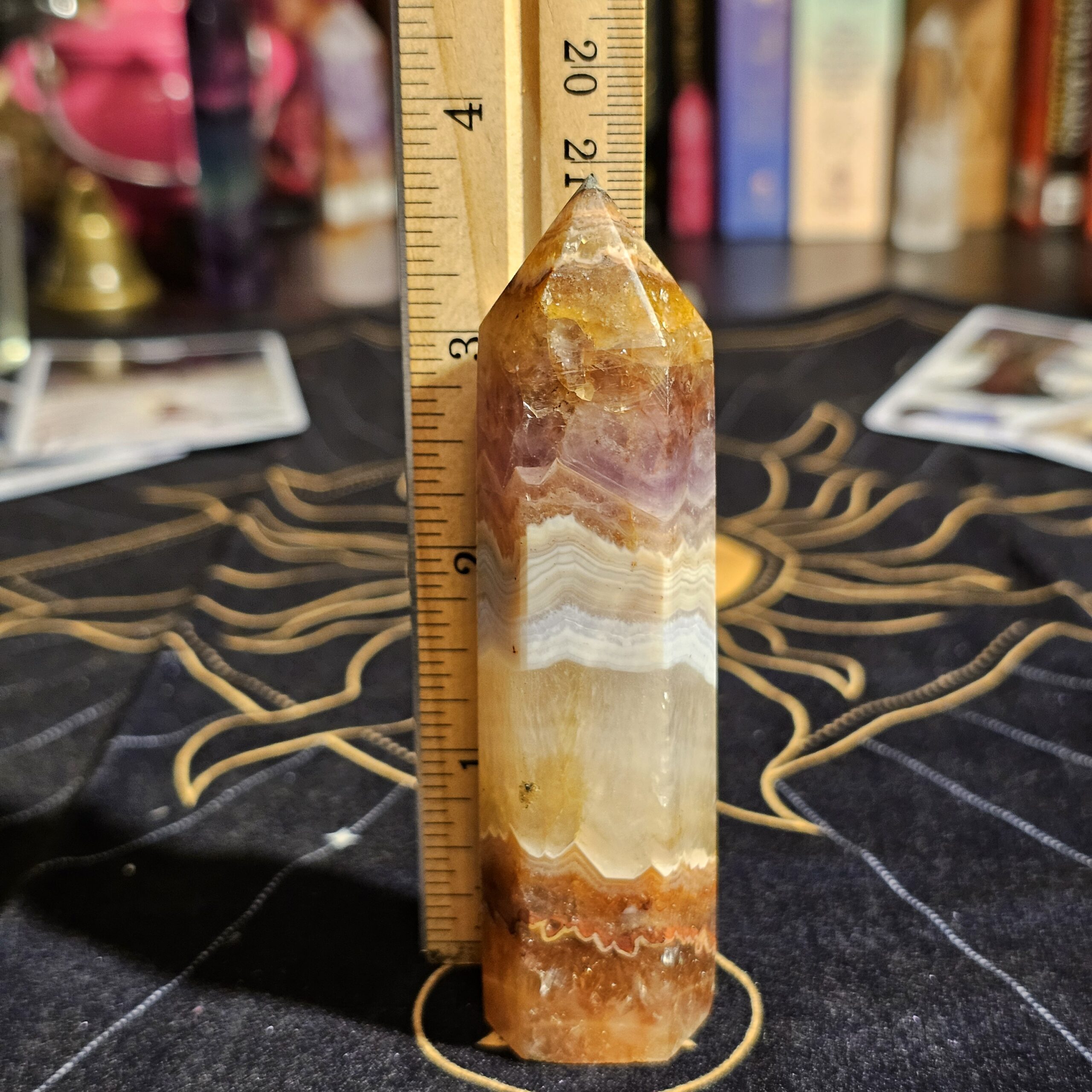 Banded Crazy Lace Agate Tower - Image 3