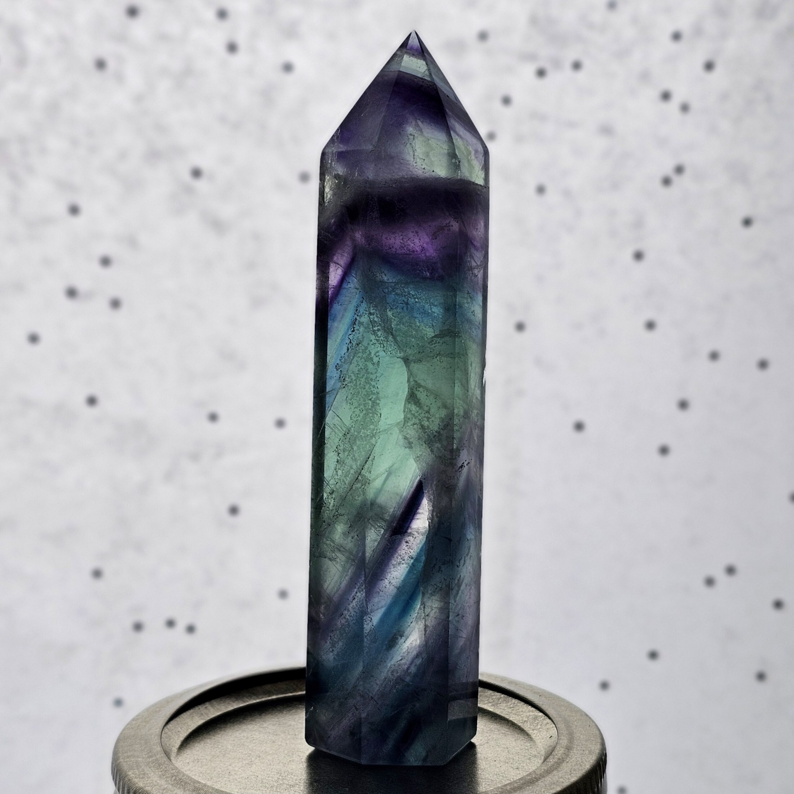 Rainbow Fluorite - Green, Blue, & Purple - Image 6