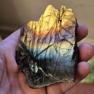 Labradorite Sunset Rainbow Flash Freeform ~3.15in