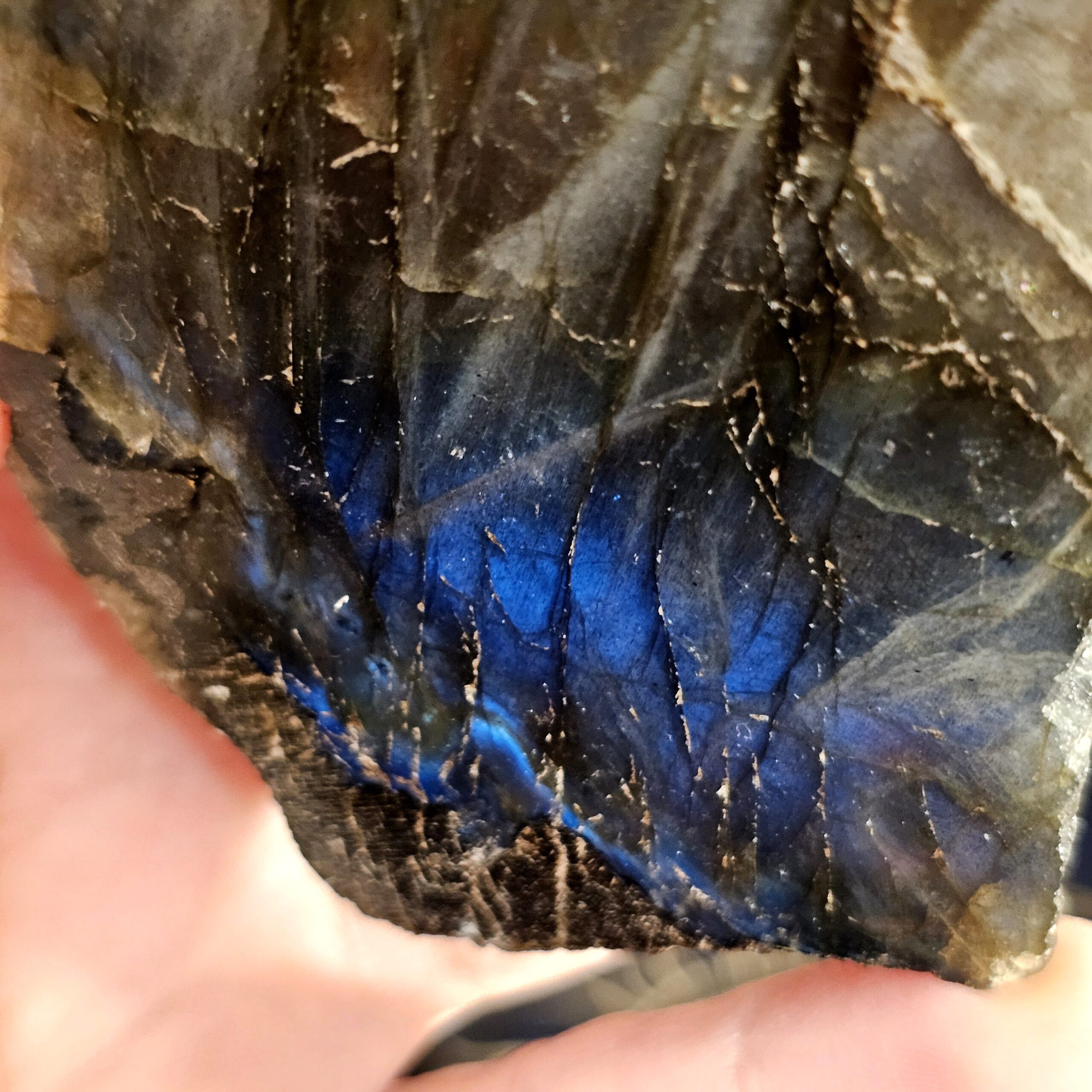 Labradorite Sunset Rainbow Flash Freeform ~3.15in - Image 4