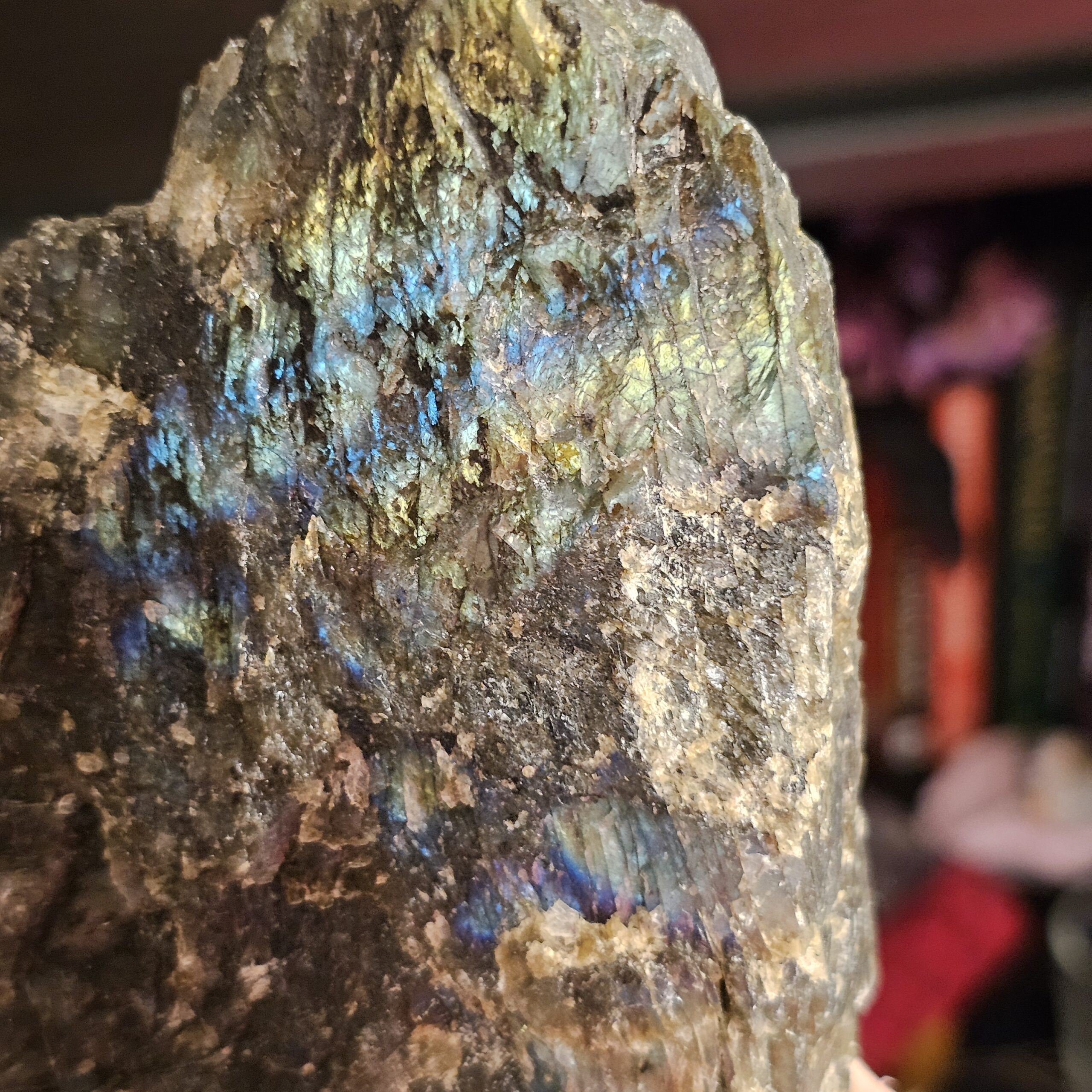 Labradorite Sunset Rainbow Flash Freeform ~6.5in - Image 7