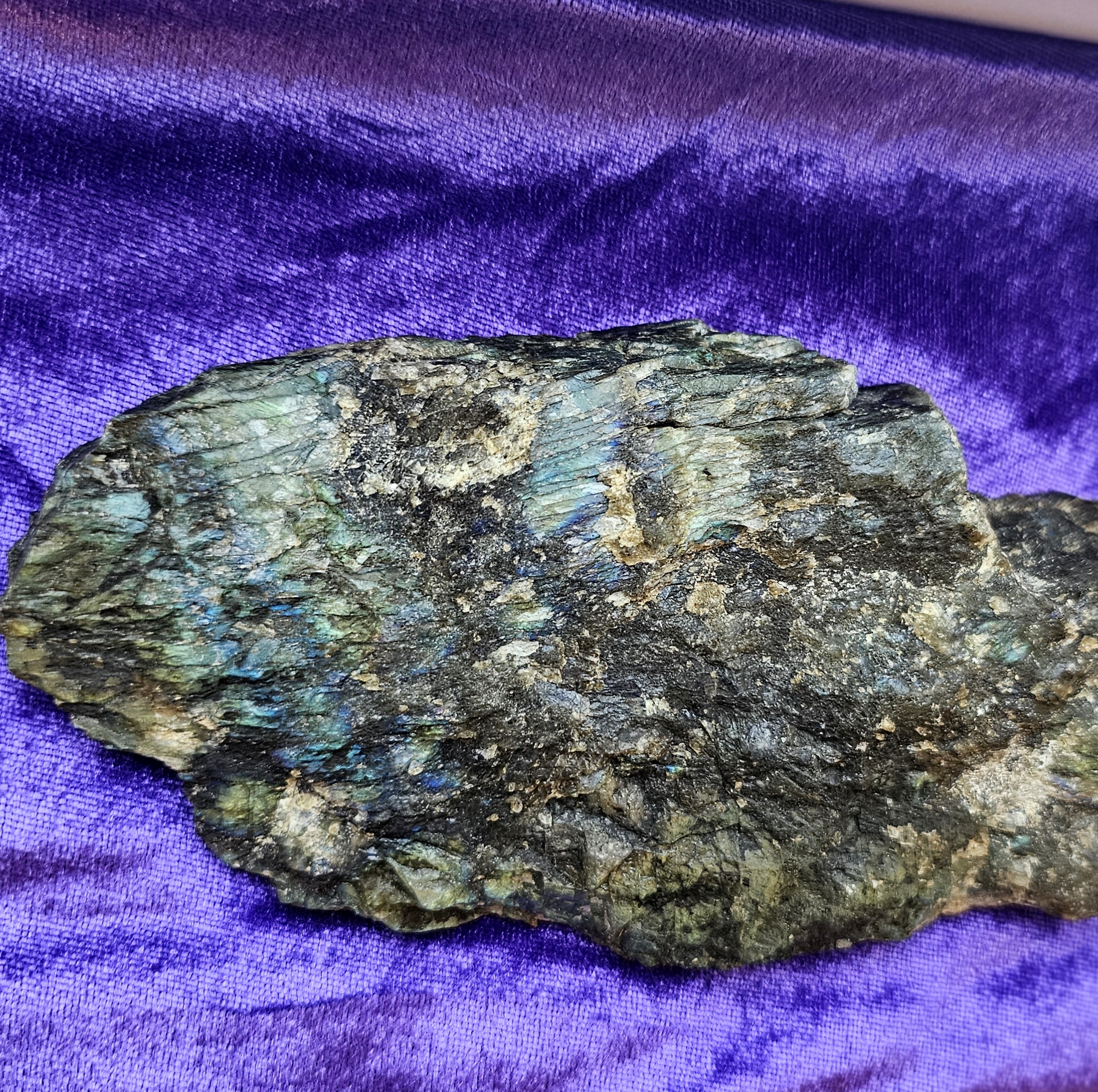 Labradorite Sunset Rainbow Flash Freeform ~6.5in - Image 3