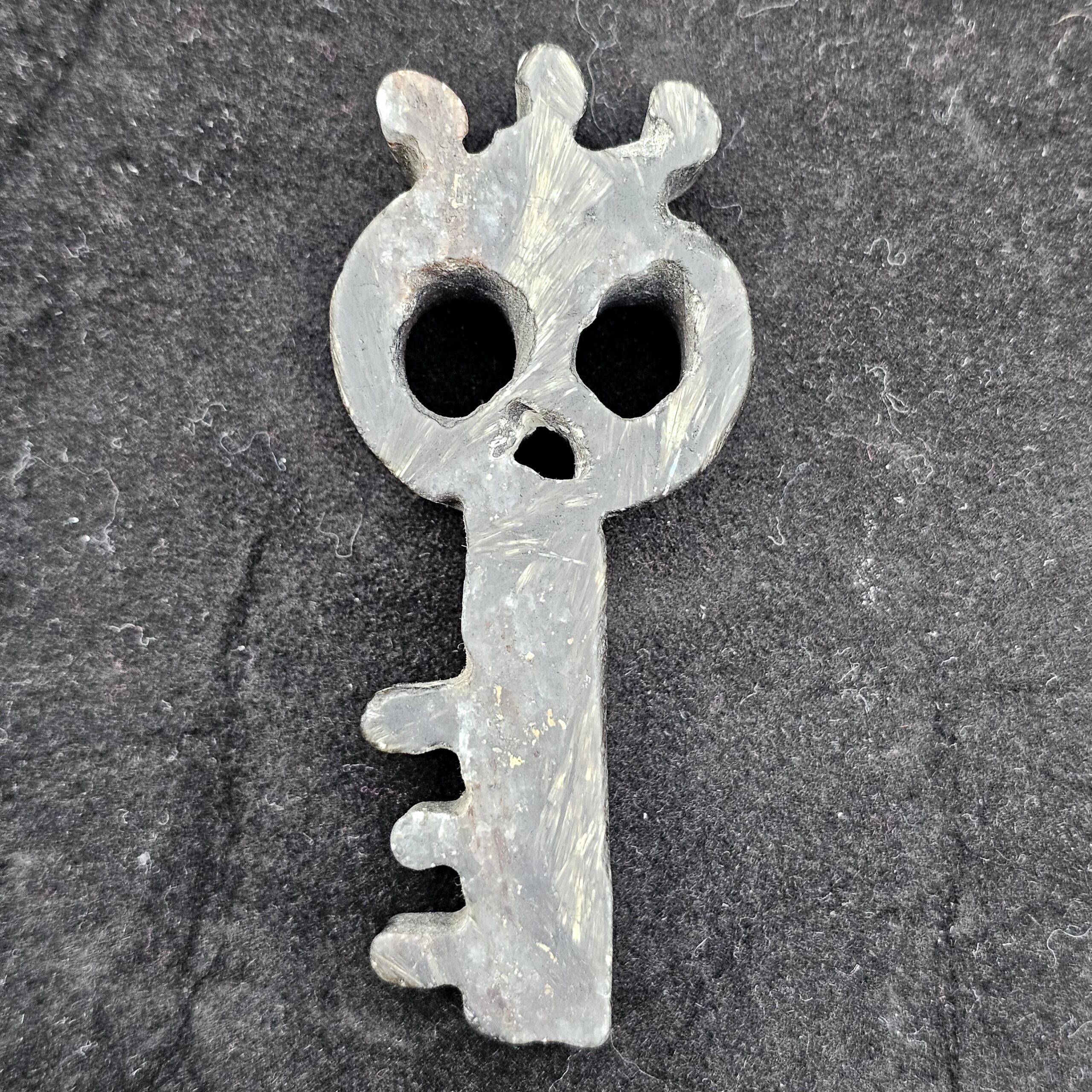 Larvikite "Black Moonstone" Key Carving - Image 2