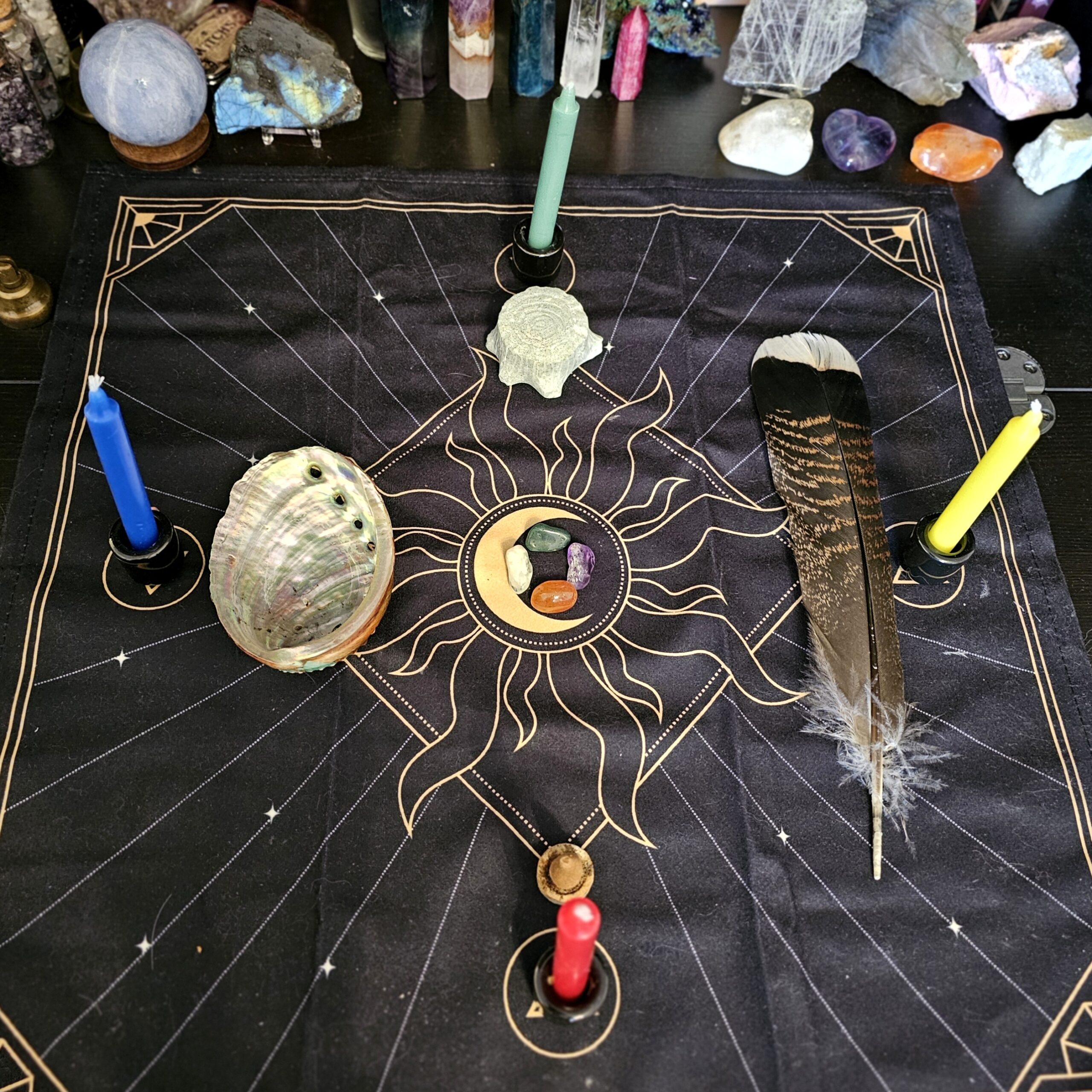 Elemental Stones & Candles Ritual Set - Image 2
