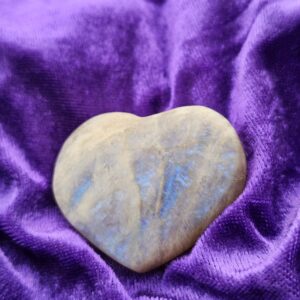 Moonstone Heart Carving