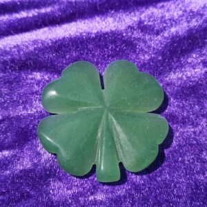 Green Aventurine Four-Leaf Clover