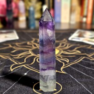 Rainbow Fluorite - Purple, Green, and Teal banded