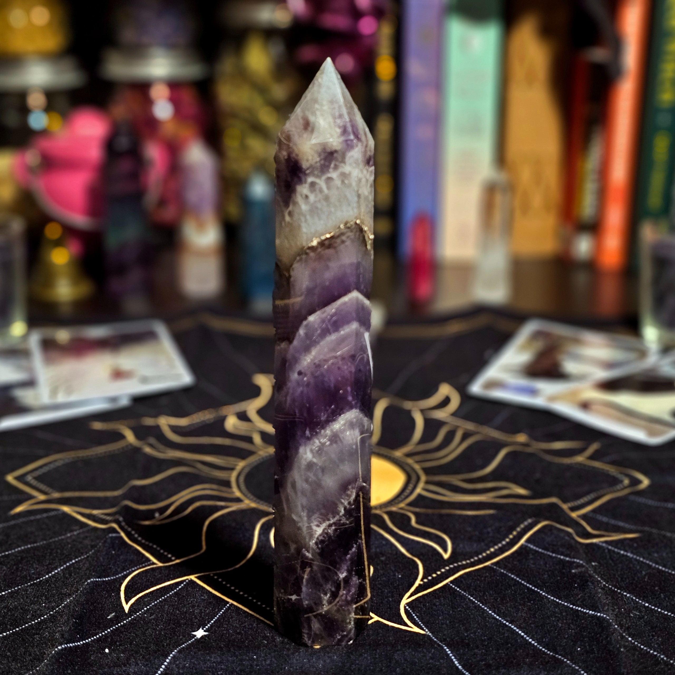 Chevron Amethyst Tower
