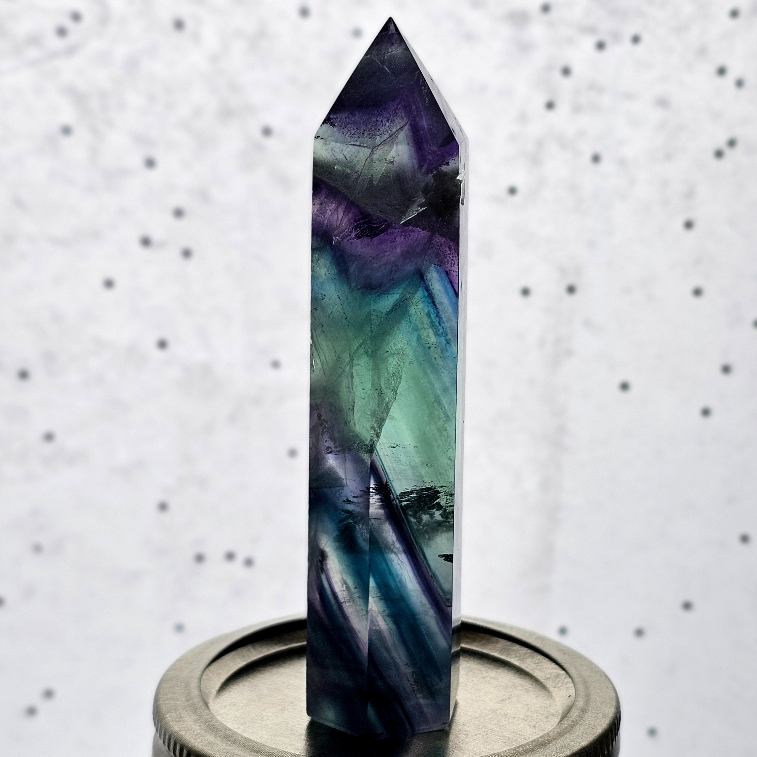 Rainbow Fluorite - Green, Blue, & Purple - Image 2