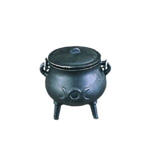 Cast Iron Cauldron - Triple Moon (3.5 in.)