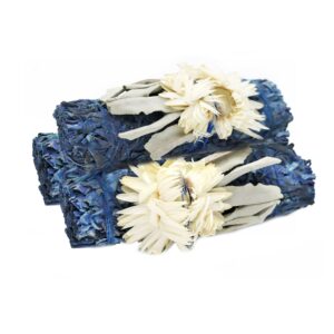 Blue Moon White Sage with Paper Daisy