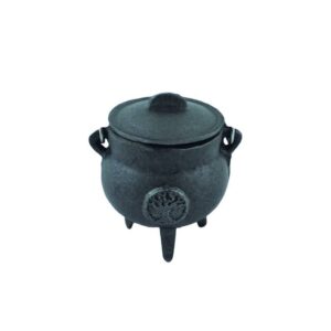 Cast Iron Cauldron - Tree of Life (3.5 in.)