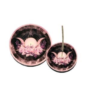 Incense Burner - Triple Moon Rose