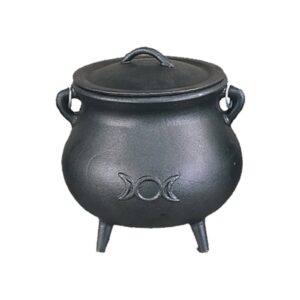 Cast Iron Cauldron - Triple Moon (7 in.)