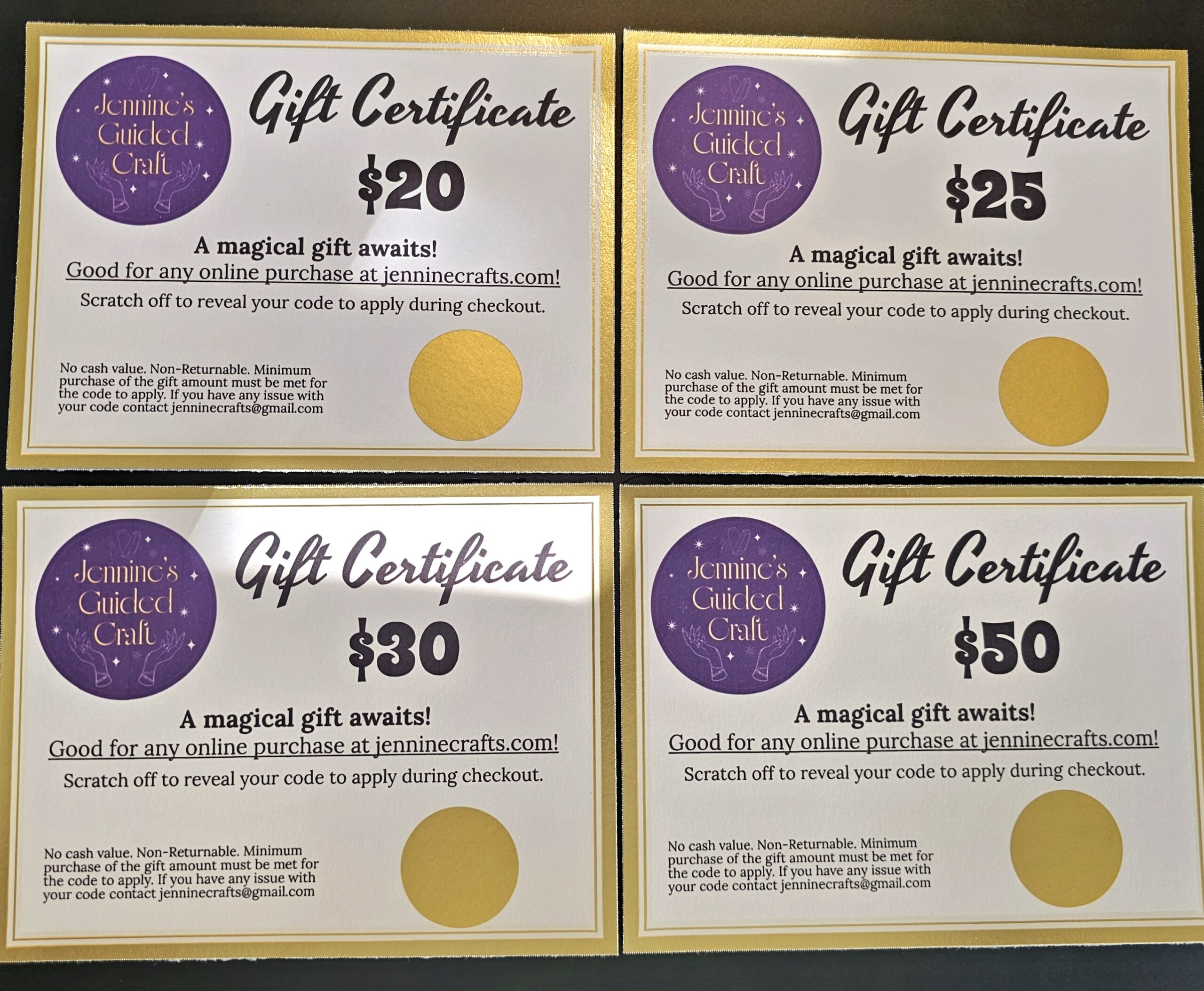 Gift Certificates