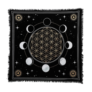 Altar Cloth - Moon Phases (24 x 24 in.)