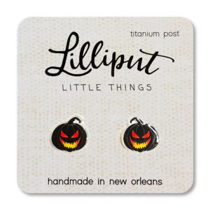 Lilliput Spooky Jack O' Lantern Earrings
