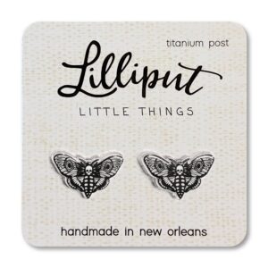 Lilliput Death's Head Moth Earrings